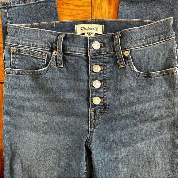 NWOT Madewell Button-front Mid-rise Skinny Jean - Picture 6 of 13